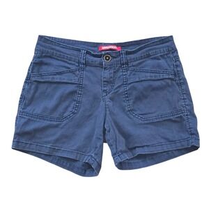Unionbay Cargo Shorts Womens 7 Blue Stretch Mid Rise Utility Gorpcore Coastal